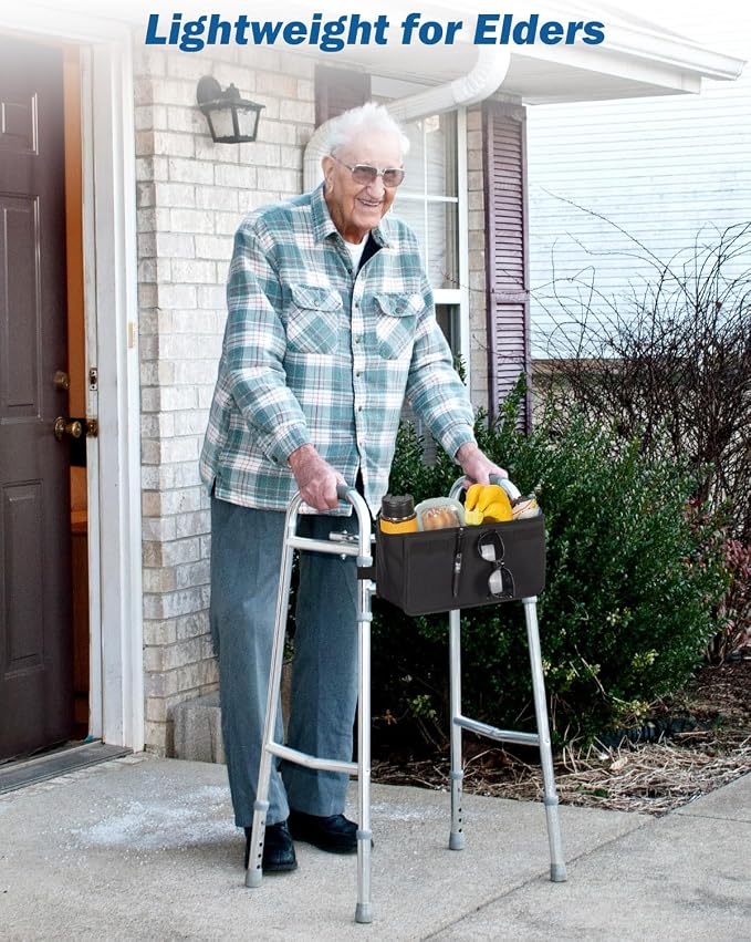 JOYTUTUS Walker Basket for Folding Walker, Basket for Walkers for Seniors - Image 6