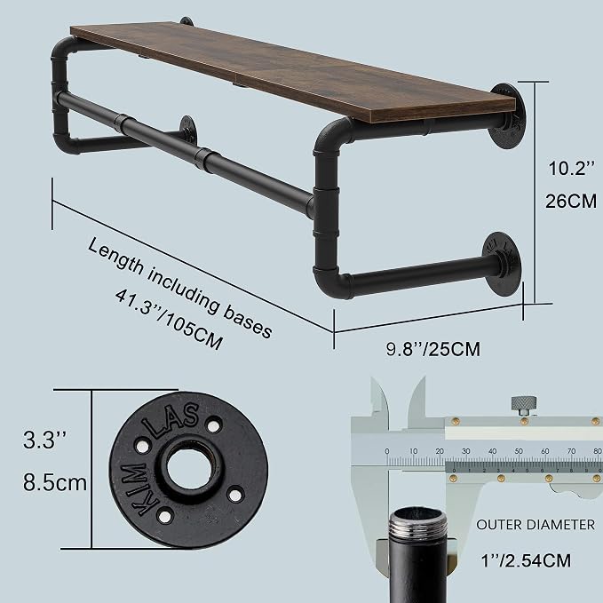 Industrial Pipe Clothes Rack - Image 7