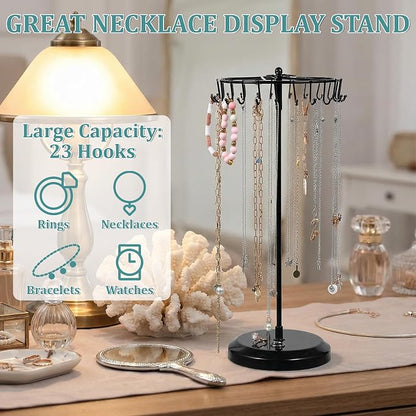 2 Pcs Rotating Necklace Holder Organizer - Image 2
