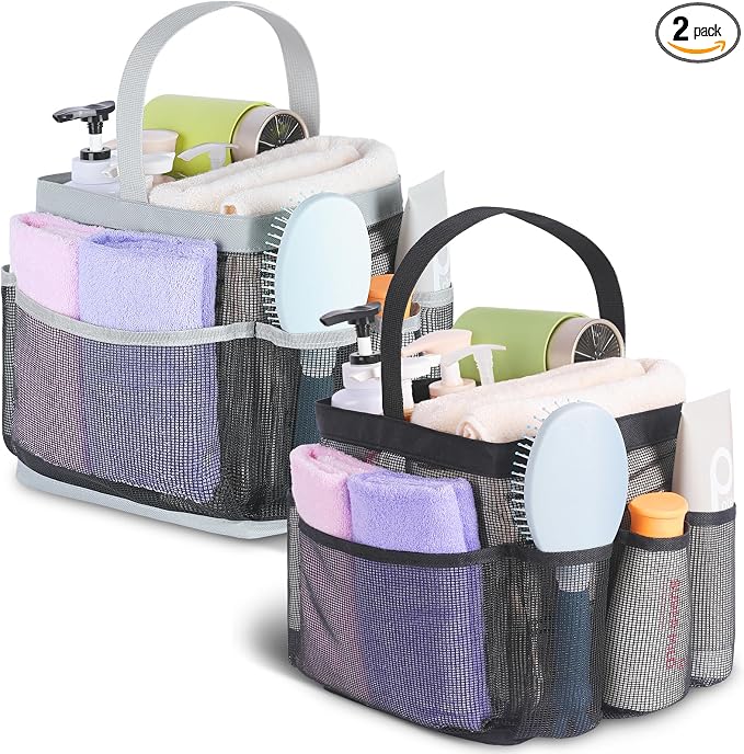 EUDELE 2 Pack Mesh Shower Caddy Portable by EUDELE