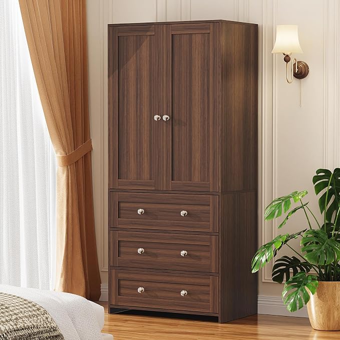 VOWNER 71" Tall Armoire Wardrobe Closet - Image 8