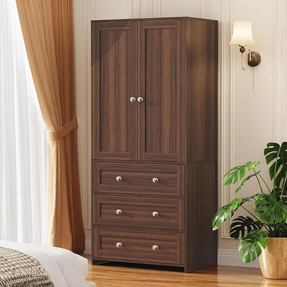 VOWNER 71" Tall Armoire Wardrobe Closet - Image 8