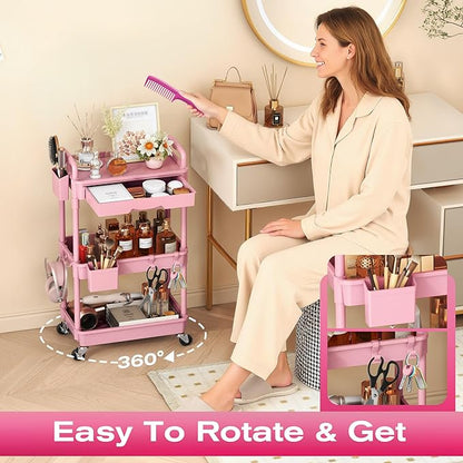 Goovilla Rolling Makeup Organizer Cart - Image 5