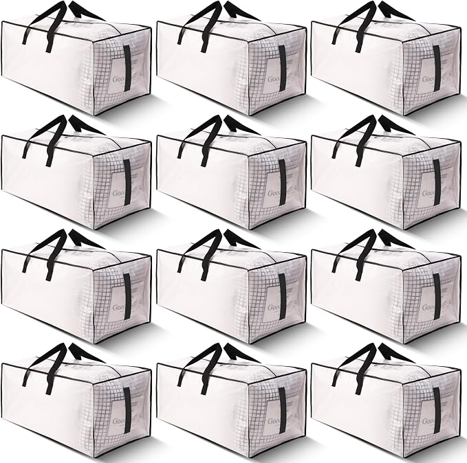 12 Pack Large Strong Moving Bags by HOMESURE
