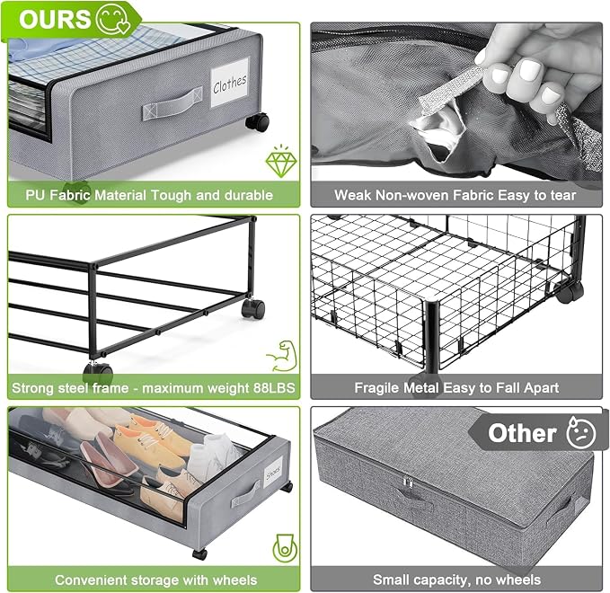 Beborxue Under Bed Storage - Image 4