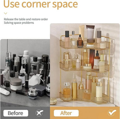 Corner Bathroom Countertop Organizer, Vanity Organizer Trays - Image 3
