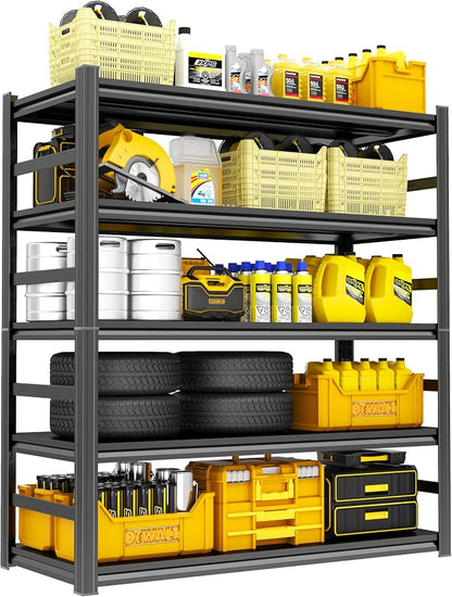 72''H Shelving Unit, 3020 Lbs Heavy-Duty Garage Storage Shelves, 5-Tier by Beaunatixx
