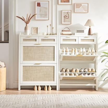 HOKYHOKY Rattan Shoe Storage Cabinet - Image 6