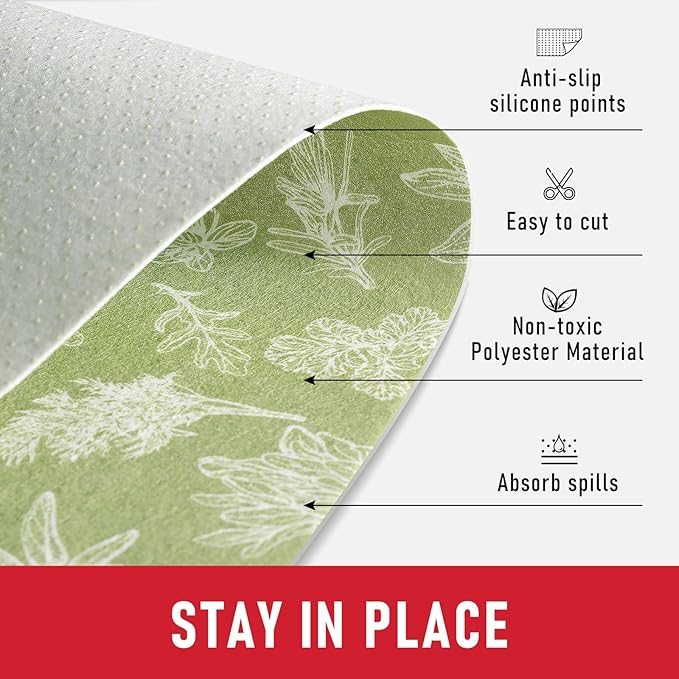 Cooyes Large Fridge Liners for Refrigerator, Drawer & Shelf Liners for Kitchen - Image 5