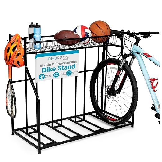 BIRDROCK HOME Bike Rack Garage Storage Floor Stand by BIRDROCKHOME