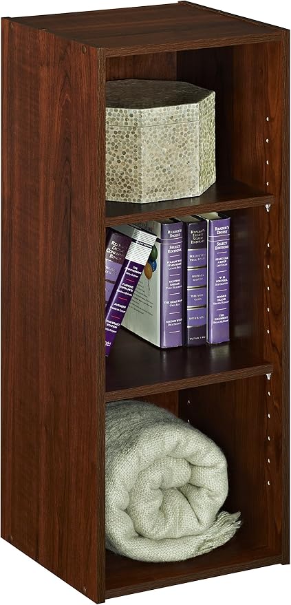 ClosetMaid Stackable 3-Shelf Storage Organizer, Dark Cherry - Image 3