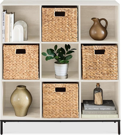 Best Choice Products 9-Cube Bookshelf, 3-Tier Wood Storage Bookcase W/Legs by Unknown