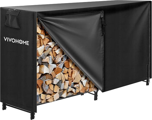 VIVOHOME 6ft Heavy Duty Indoor Outdoor Firewood Storage Log Rack by VIVOHOME