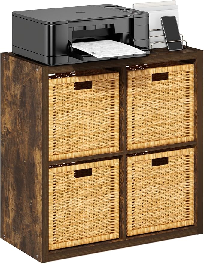 4-Cube Cubicle Bookshelf, Cube Bookcase - Image 5