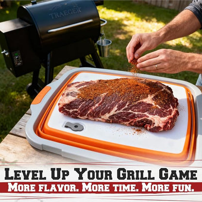 KITCHEN PERFECTION Collapsible XL Smoker & BBQ Prep Tub - Image 6