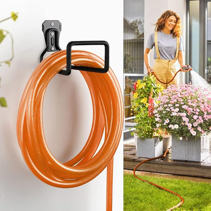 Hose Holder Stand Wall Mount, Metal Water Pipe Tube Hooks Rack - Image 4
