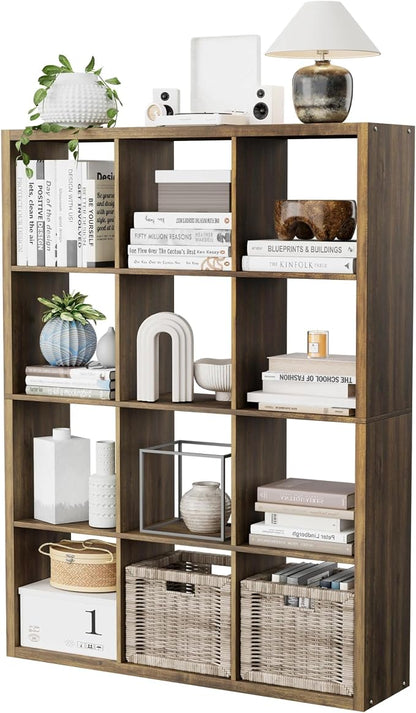 12-Cube Storage Organizer, Wooden Cube Shelf Bookcase - Image 9