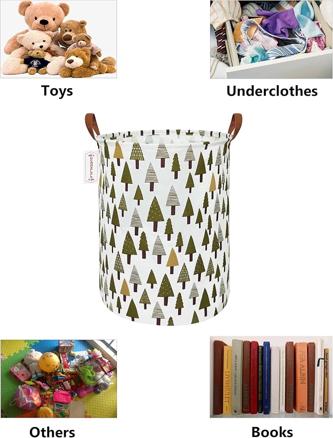 QUEENLALA Large Storage Basket, Laundry Hamper/Bathroom/Home Decor/Collapsible - Image 3