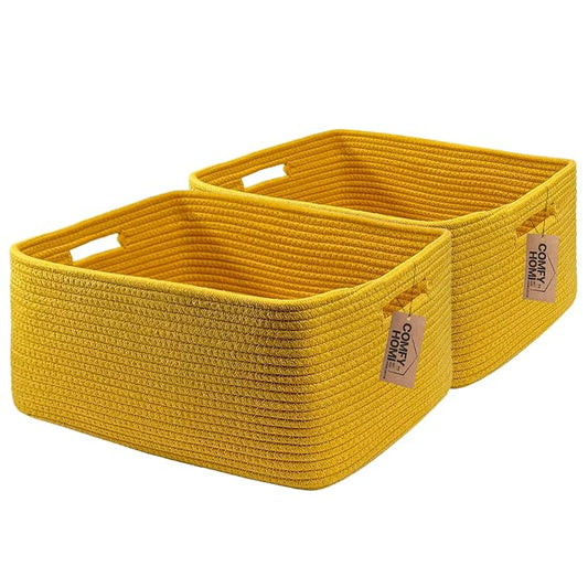 COMFY-HOMI 2 pcs Large Storage Baskets by COMFY-HOMI