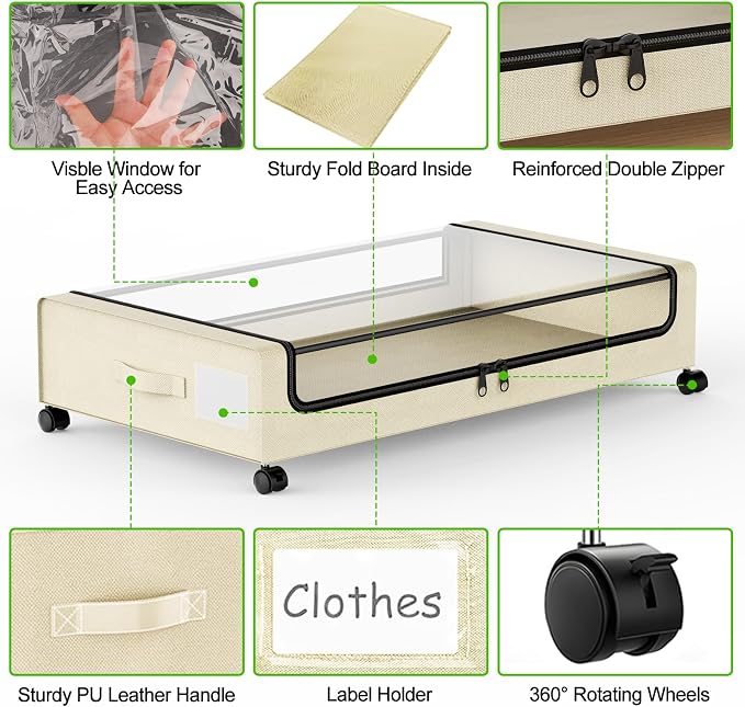 Molutsody Under Bed Storage - Image 4