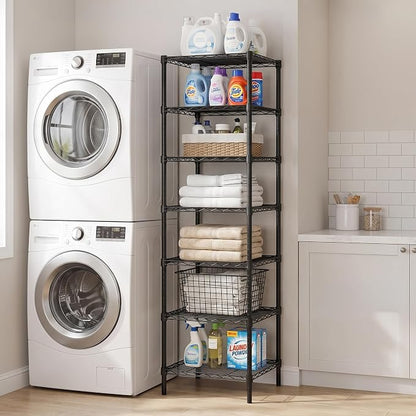 Finnhomy Heavy Duty 7 Tier Wire Shelving, Pantry Shelves - Image 7