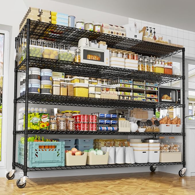 PrimeZone 5 Tier 80.7" Hx55.5 Wx24 D Wire Shelving - Image 2