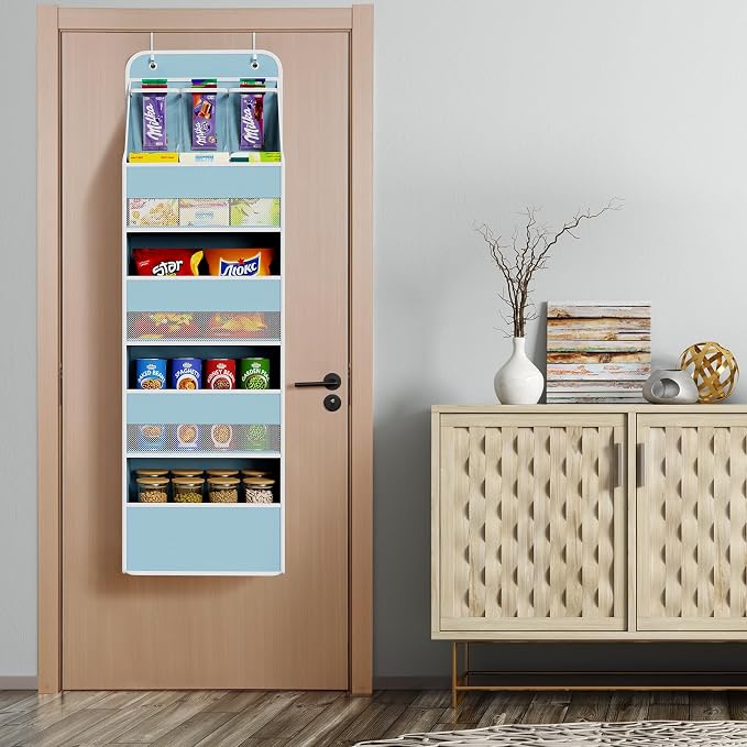 Univivi 5-Shelf Fabric Door Storage Over Door Hanging Organizer - Image 6