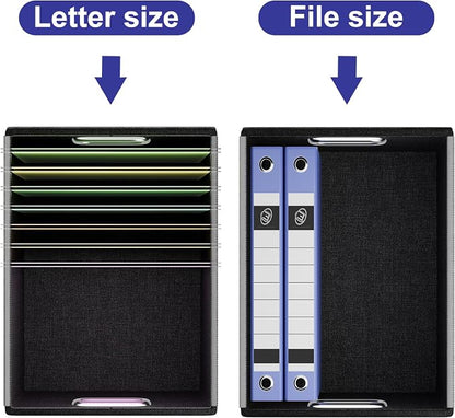 File Organizer Box with Lids, Collapsible File Folder Organizer | File Box with - Image 4