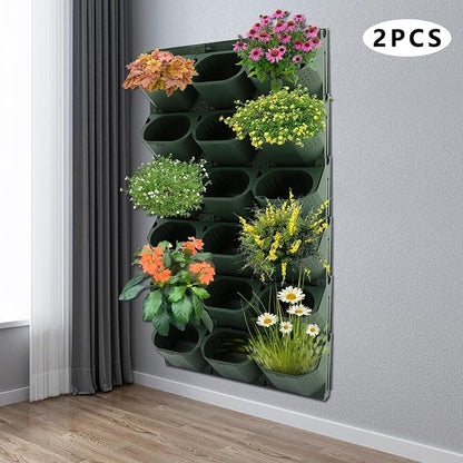 36-Pot Vertical Wall Planter, Modular Stackable Garden - Image 6