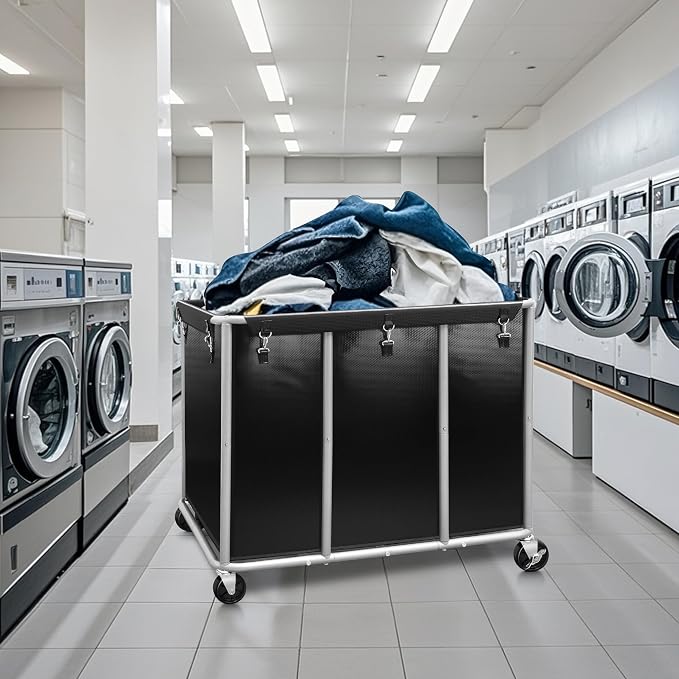 STORAGE MANIAC Commercial Laundry Cart - Image 7