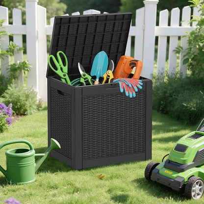 Outdoor Storage Box, 30 Gallon Deck Box by Unknown