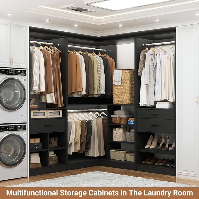Unikito 86" Corner Closet System, Modular Closets Organizer - Image 6