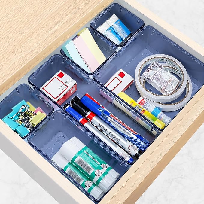 23 PCS Drawer Organizer Set, 5 Varied Size Bathroom and kitchen Drawer cabinet - Image 6