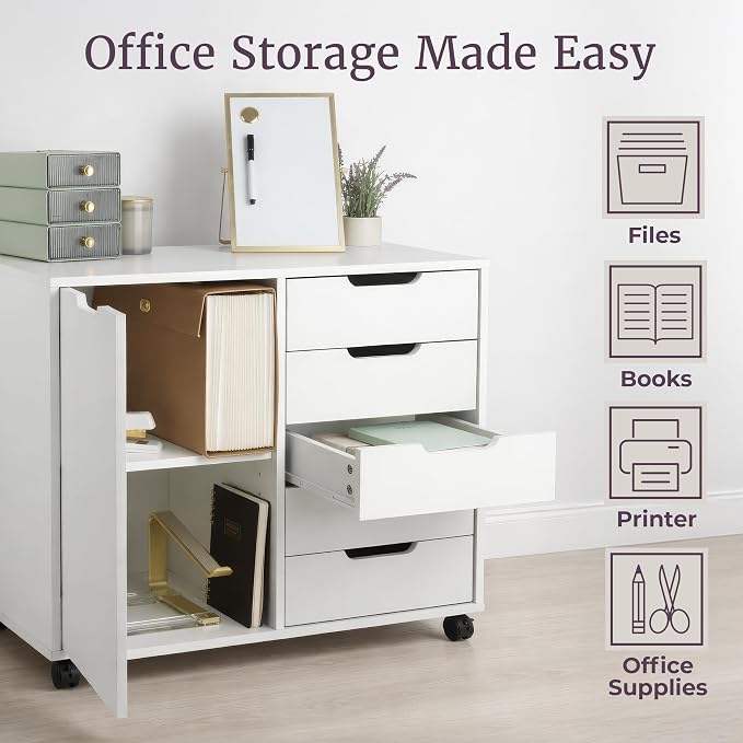 5 Drawer Office Storage Cabinet - Image 3