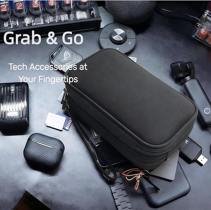 Portable Waterproof Double Layers All-in-One Storage Bag, Travel Cord - Image 3