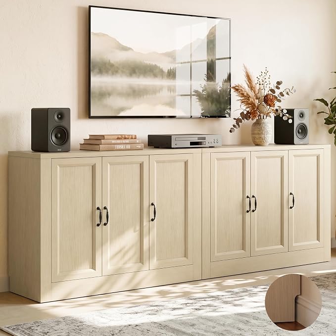 39" W Modern Buffet Cabinet, Modular Sideboard Cabinet - Image 4