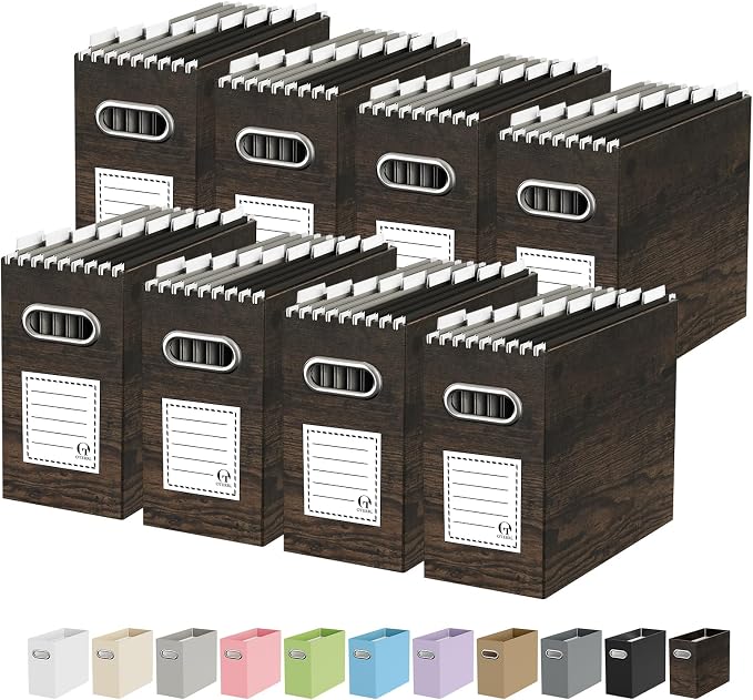 Portable Collapsible Cardboard File Box by Oterri