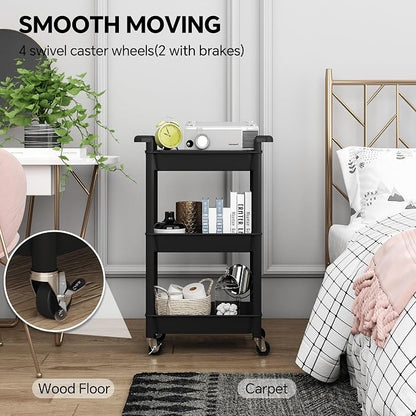 Steehoom 3-Tier Utility Rolling Cart - Image 4