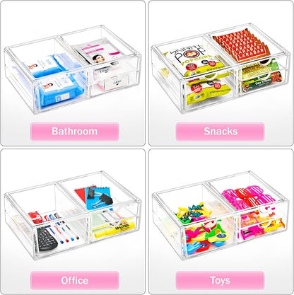 Sorbus Large Stackable Acrylic Drawers - Image 6
