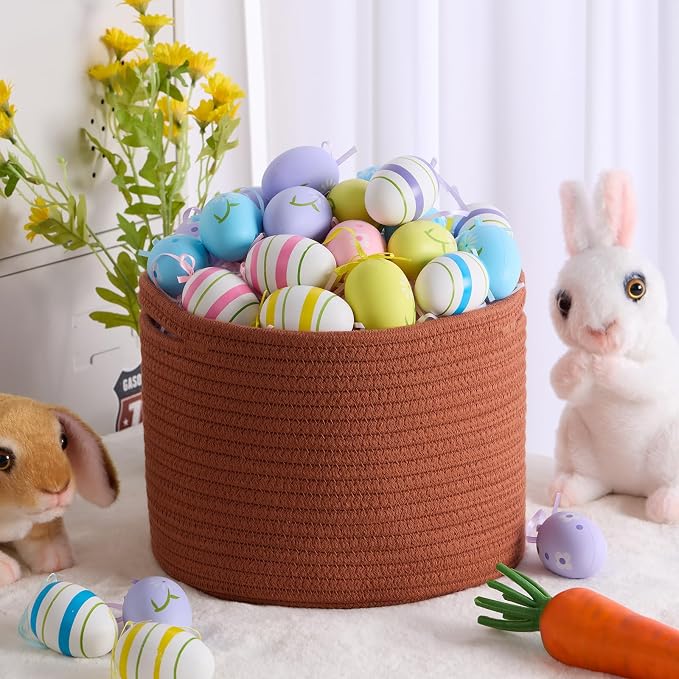 Small Basket for Organizing | Cube Shelf Closet Storage Baskets | 9.7×9.7×7.1” - Image 8