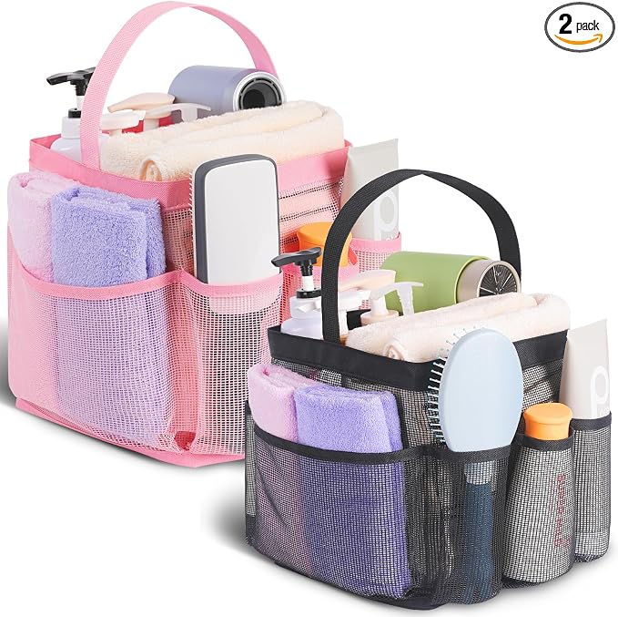 EUDELE 2 Pack Mesh Shower Caddy Portable by EUDELE