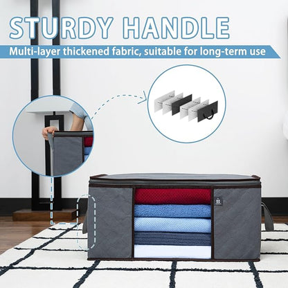 VENO 3 Pack Extra Large Clothes Storage Bag Organizer - Image 2