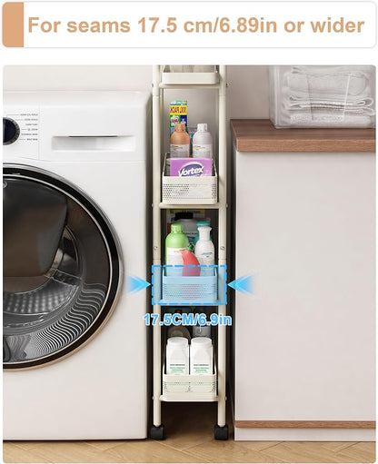 UMDONX 4-Tier Narrow Mobile Storage Cart - Image 5