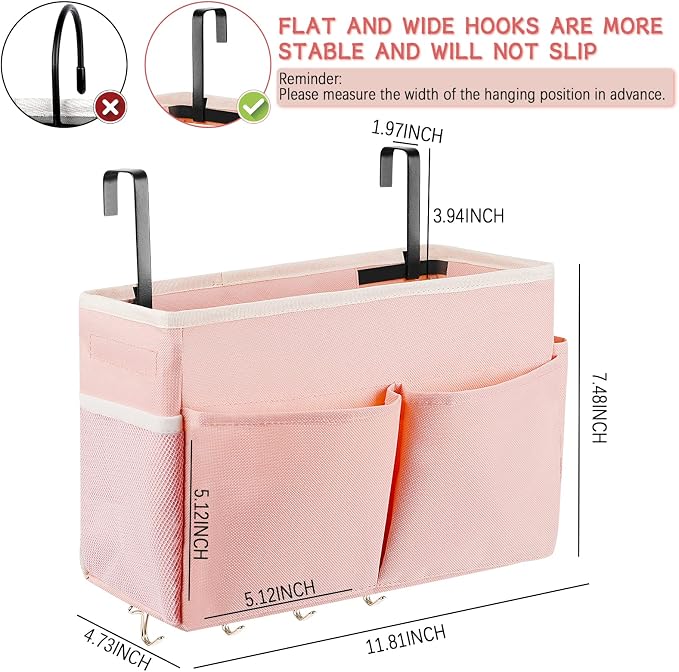 Bedside Storage Organizer 5 Pockets - Image 2