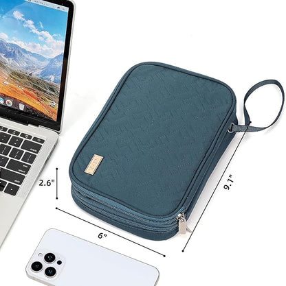 NISHEL Travel Cord Organizer Case, Double Layers Tech Electronic Bag, Essentials - Image 6