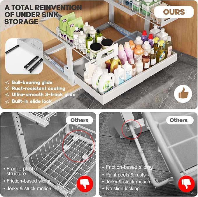 1 Pack Expandable Under Sink Organizers Storage - Image 5