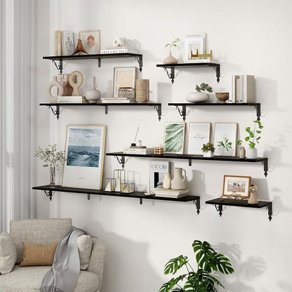 Fun Memories 40 Inch Floating Shelves Wall Mounted, 8 Inch Deep Wall Shelves - Image 6