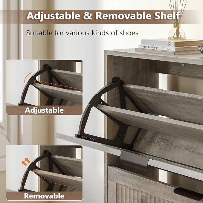 BORNOON Shoe Cabinet for Entryway - Image 6