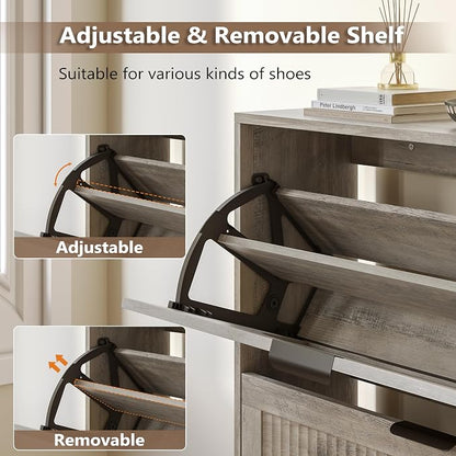 BORNOON Shoe Cabinet for Entryway - Image 6