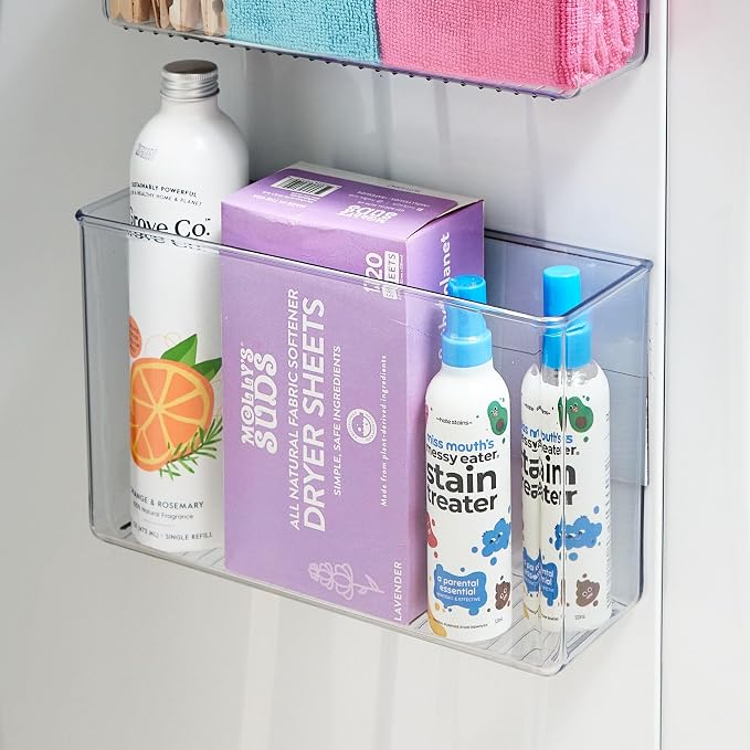 iDesign Magnetic Large Clear Plastic Organizer Bins - Image 6